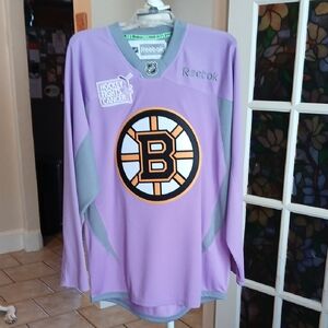 Reebok Lavender Boston Bruins Jersey